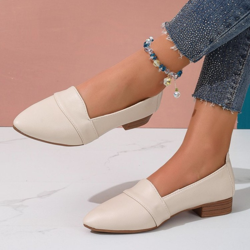 Women'S Shoes - 슬립온 여성 플랫 슈즈, 여성용 단색