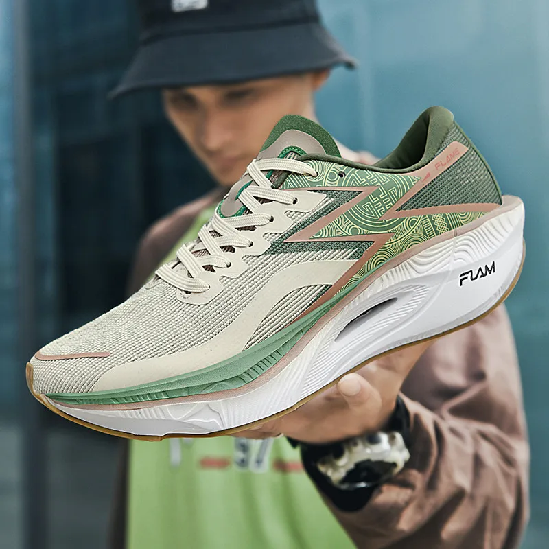 Breathable Mesh Athletic Shoes - 러닝화 카본 보드 전문 마라톤 남성