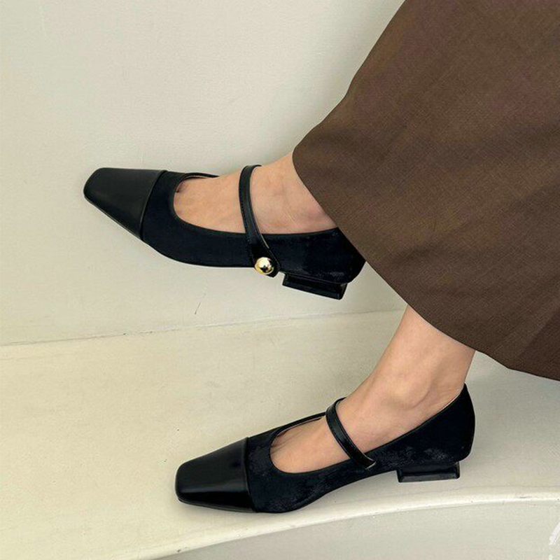 여성용 메리 제인 슈즈, 우아한 청키 슈즈, 디자이너  - Boots 리뷰 및 가격