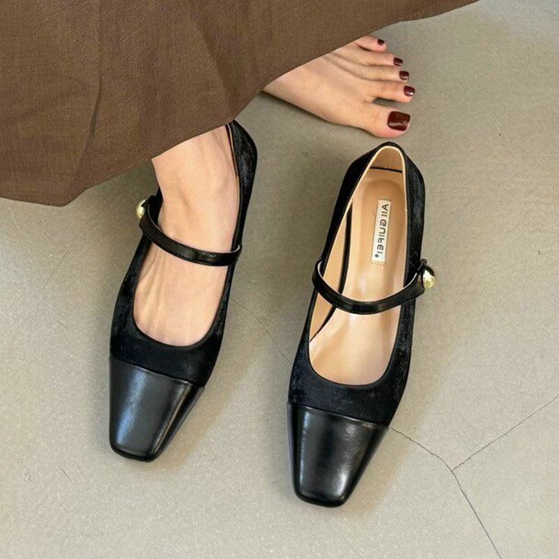 여성용 메리 제인 슈즈, 우아한 청키 슈즈, 디자이너  - Boots 리뷰 및 가격