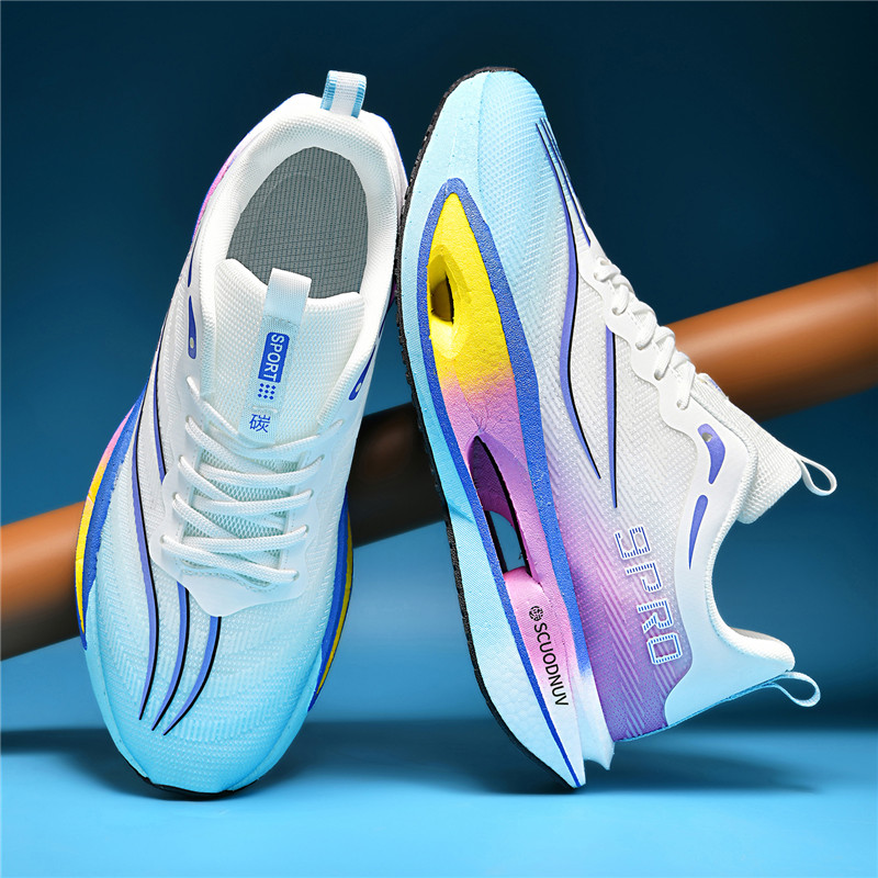 새로운 여성용 운동화, 통기성 메쉬 표면, 팝콘 초경량 - Carbon Plate Marathon Racing Shoes 리뷰 및 가격