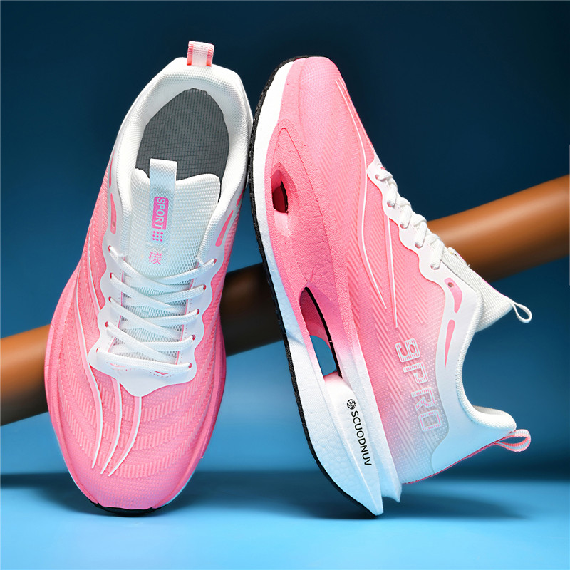 새로운 여성용 운동화, 통기성 메쉬 표면, 팝콘 초경량 - Carbon Plate Marathon Racing Shoes 리뷰 및 가격