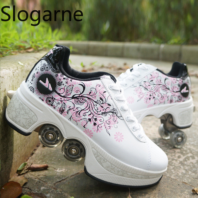 여성용 4륜 변형 롤러 스케이트 신발 남성용 캐주얼 스 - Women'S Shoes 리뷰 및 가격
