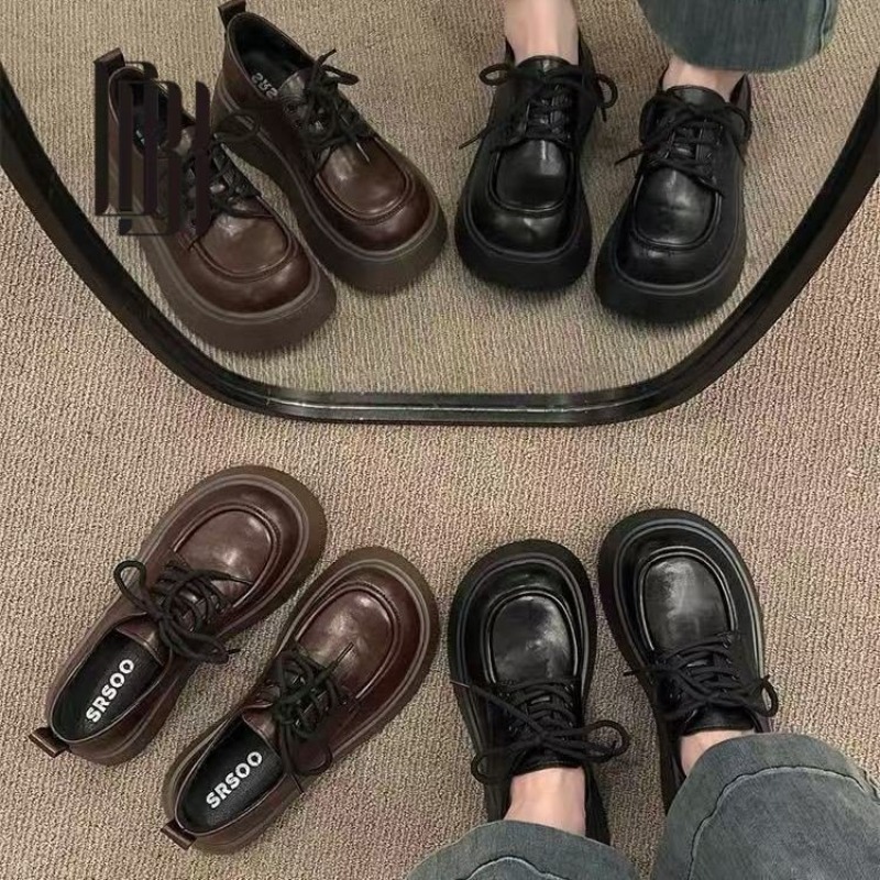 여성용 빈티지 브라운 레이스업 플랫폼 옥스포드 슈즈 라 - Women'S Shoes 리뷰 및 가격
